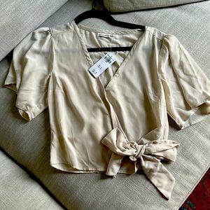 Abercrombie cream blouse